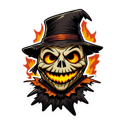Scarecrow 8 - Halloween Sticker