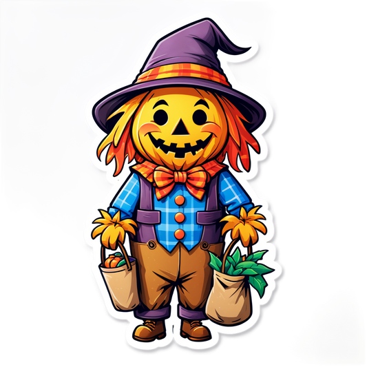 Scarecrow 23 - Halloween Sticker