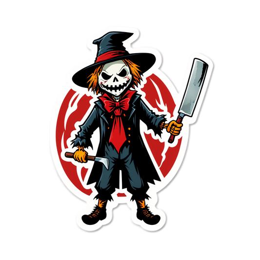Scarecrow 26 - Halloween Sticker