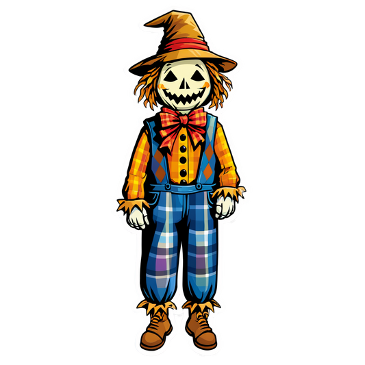 Scarecrow 28 - Halloween Sticker