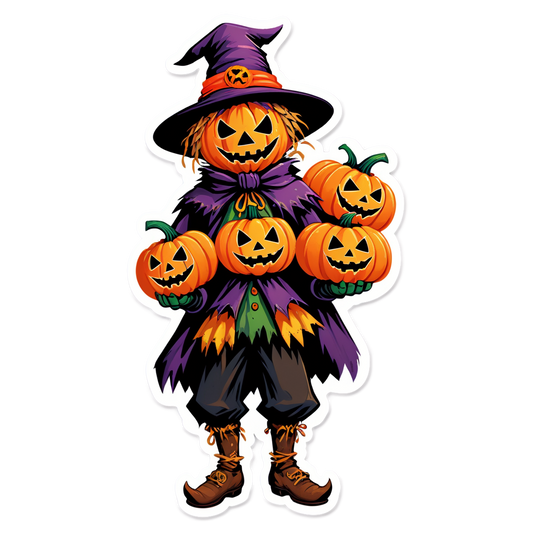 Scarecrow 31 - Halloween Sticker