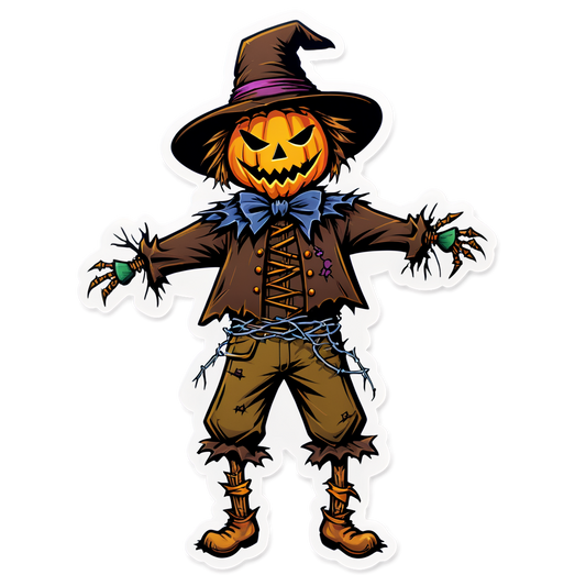 Scarecrow 33 - Halloween Sticker