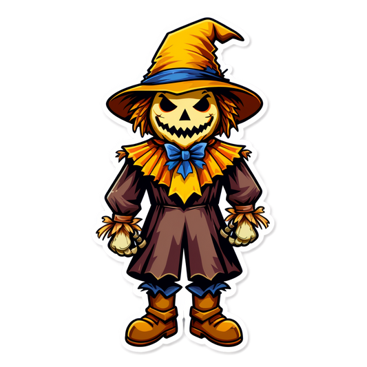 Scarecrow 39 - Halloween Sticker