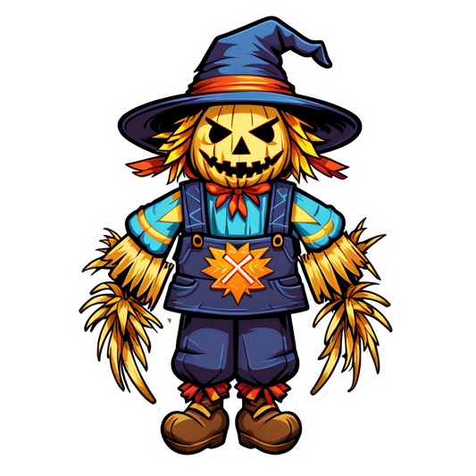 Scarecrow 41 - Halloween Sticker