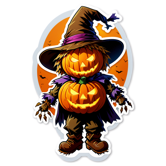 Scarecrow 42 - Halloween Sticker