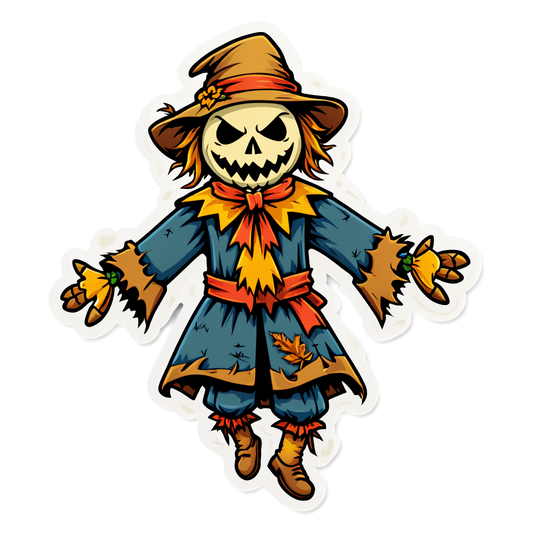 Scarecrow 43 - Halloween Sticker