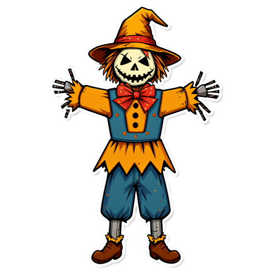 Scarecrow 44 - Halloween Sticker