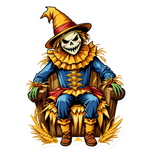 Scarecrow 48 - Halloween Sticker