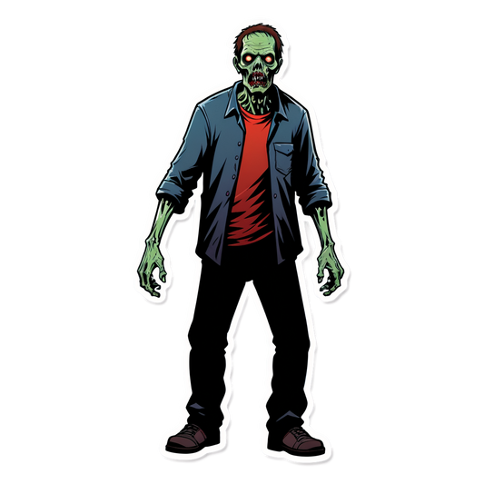 Zombie Walker - Halloween Sticker