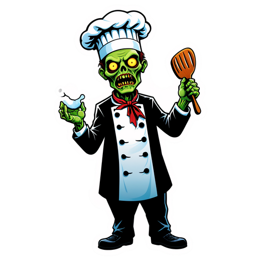 Zombie Chef - Halloween Sticker