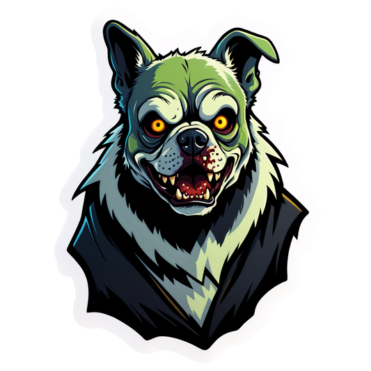 Zombie Dog - Halloween Sticker