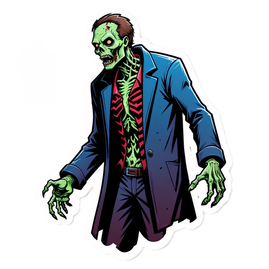 Headless Zombie - Halloween Sticker