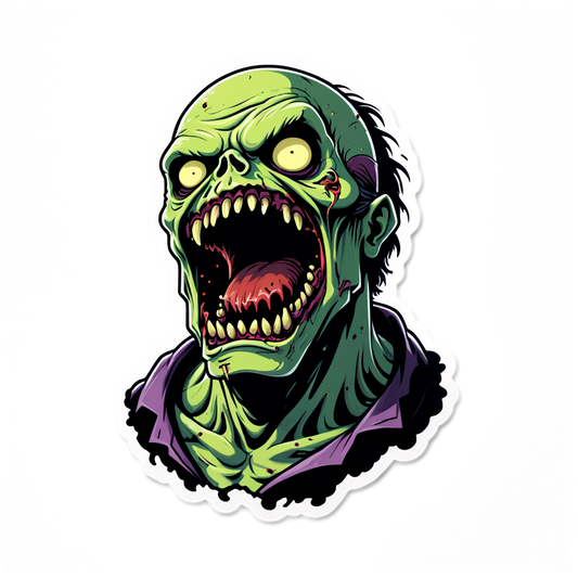 Bloated Zombie - Halloween Sticker