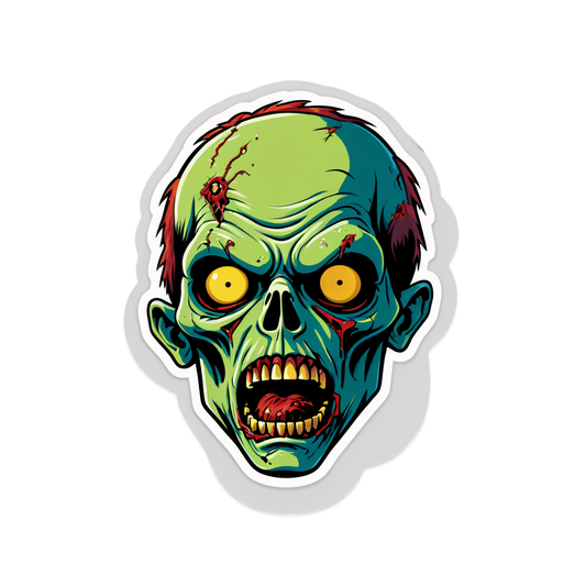 Skinless Zombie - Halloween Sticker