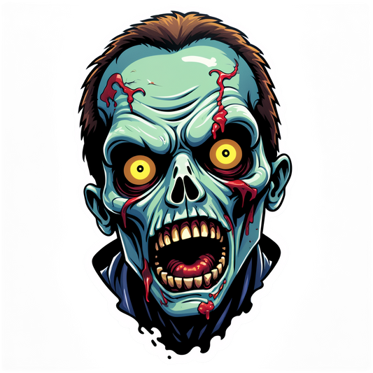 Zombie at Fairground - Halloween Sticker