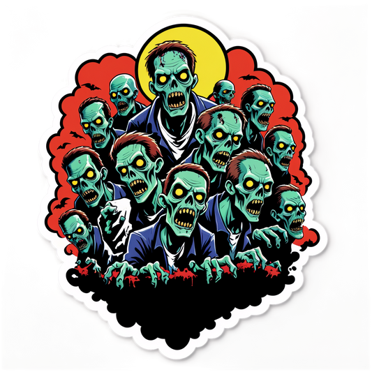 Zombie Pile - Halloween Sticker