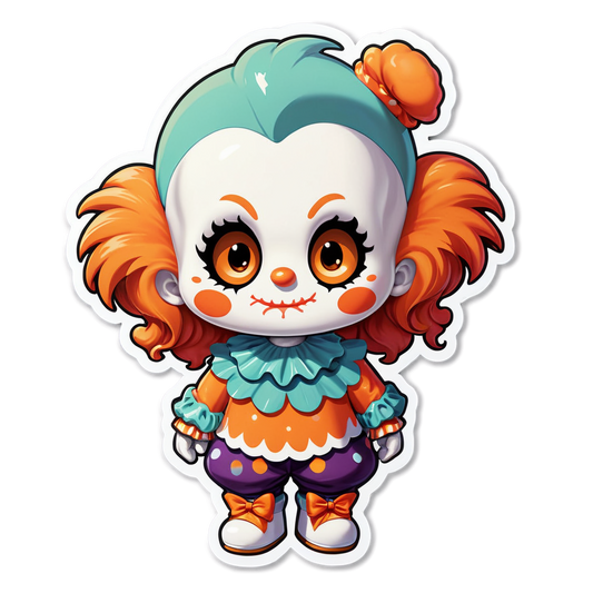 Drowned Clown - Halloween Sticker