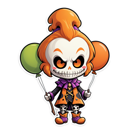 Jester of Bones - Halloween Sticker