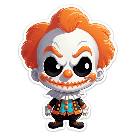 Glass Mask Clown - Halloween Sticker