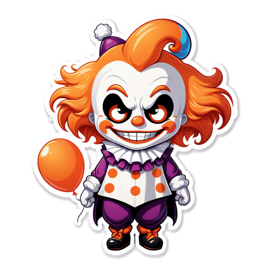 Headless Clown - Halloween Sticker