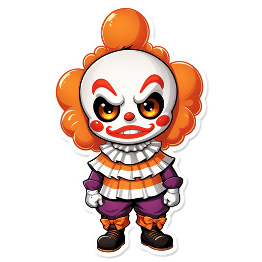 Bandaged Clown - Halloween Sticker
