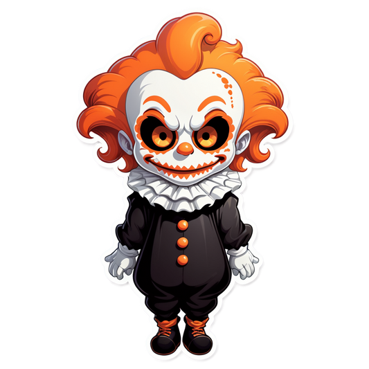Shadow Clown - Halloween Sticker