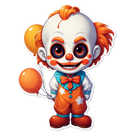 Clown in Hospital - Halloween Sticker