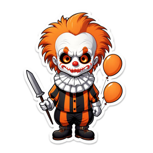 Clown in Prison - Halloween Sticker