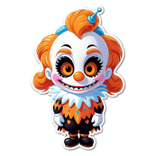 Frozen Clown - Halloween Sticker