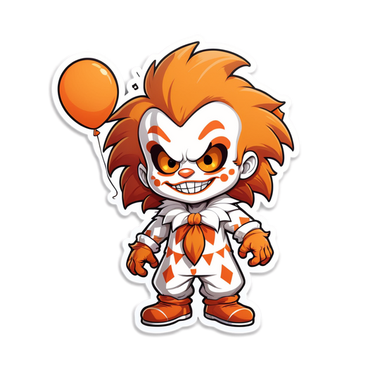 Werewolf Clown - Halloween Sticker