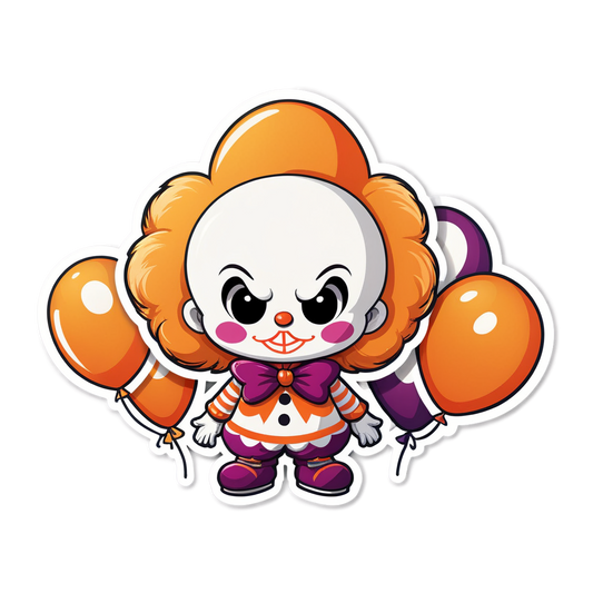 Clown Pile - Halloween Sticker