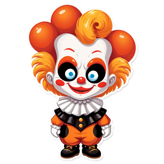 Clown with Hollow Chest - Halloween Sticker